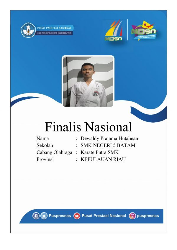 Gambar utama “SMKN 5 Batam Mewakili Provinsi KEPRI Ke Tingkat Nasional Cabang Karate Putra Antar Pelajar SMU/SMK se-Indonesia”
