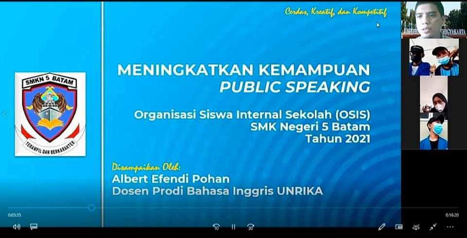 Gambar utama MENINGKATKAN KEMAMPUAN PUBLIC SPEAKING OSIS SMKN 5 BATAM