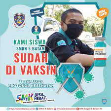 Gambar utama SMKN 5 Batam Siap Untuk PTM: 96% Siswa/Siswi SMKN 5 Batam Sudah Melakukan Vaksin