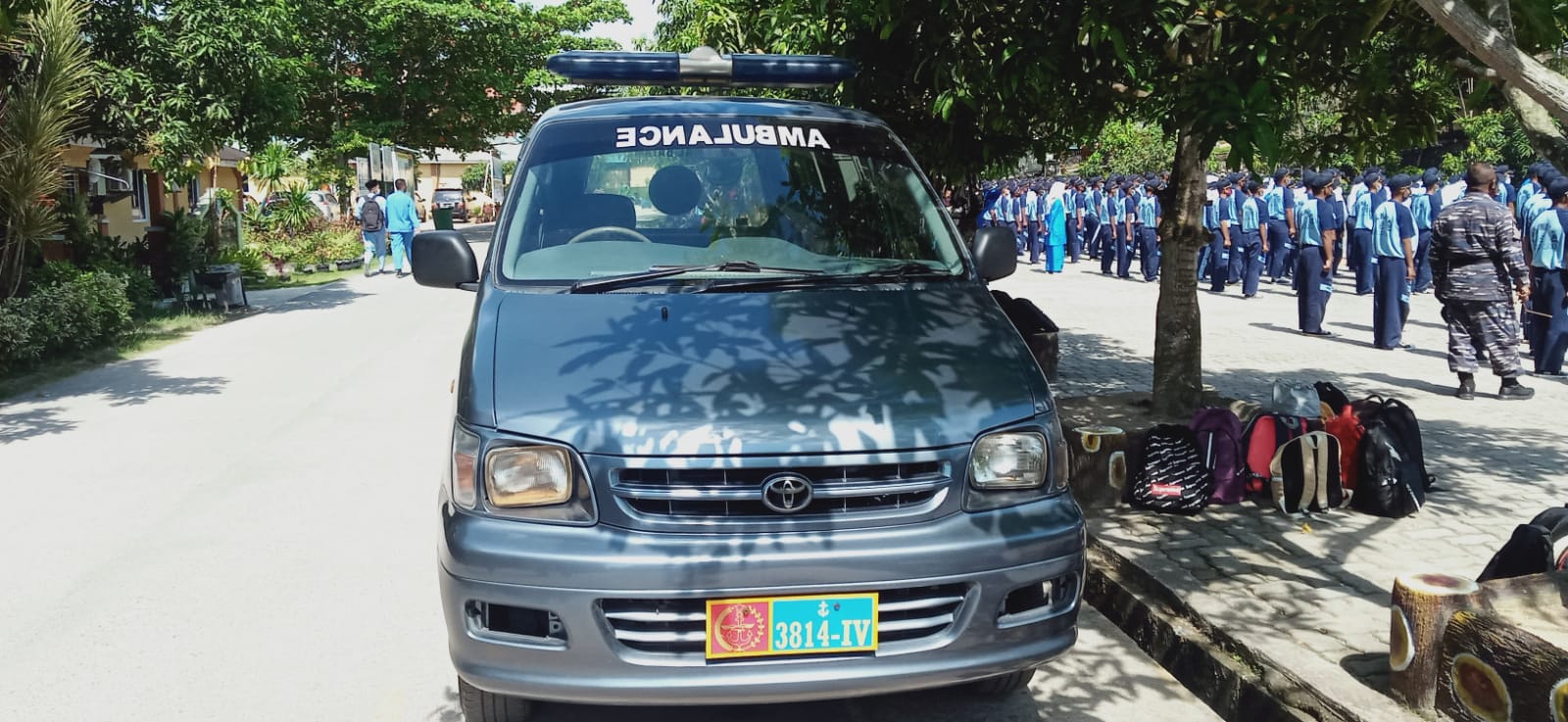 Gambar utama Persiapan Keselamatan Peserta Kegiatan Pembentukan Karakter dan Disiplin Siswa/Siswi SMKN 5 Batam