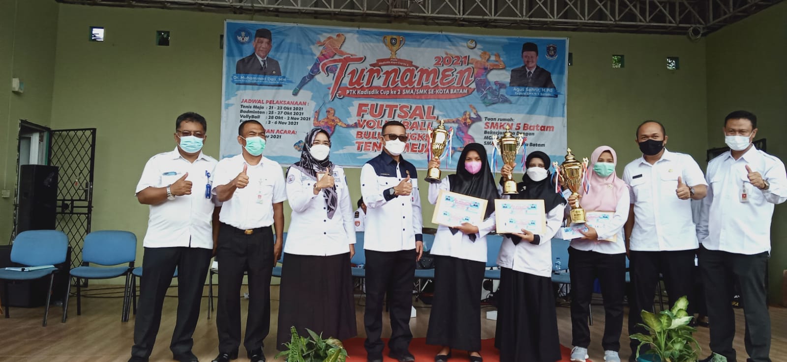 Gambar utama Penutupan Turnamen Kadisdik Cup-2 di SMKN 5 Batam