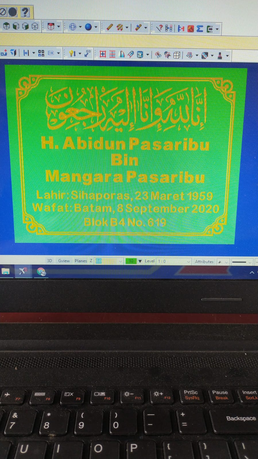 Gambar utama Pengerjaan Grafir Granite di Jurusan TPM
