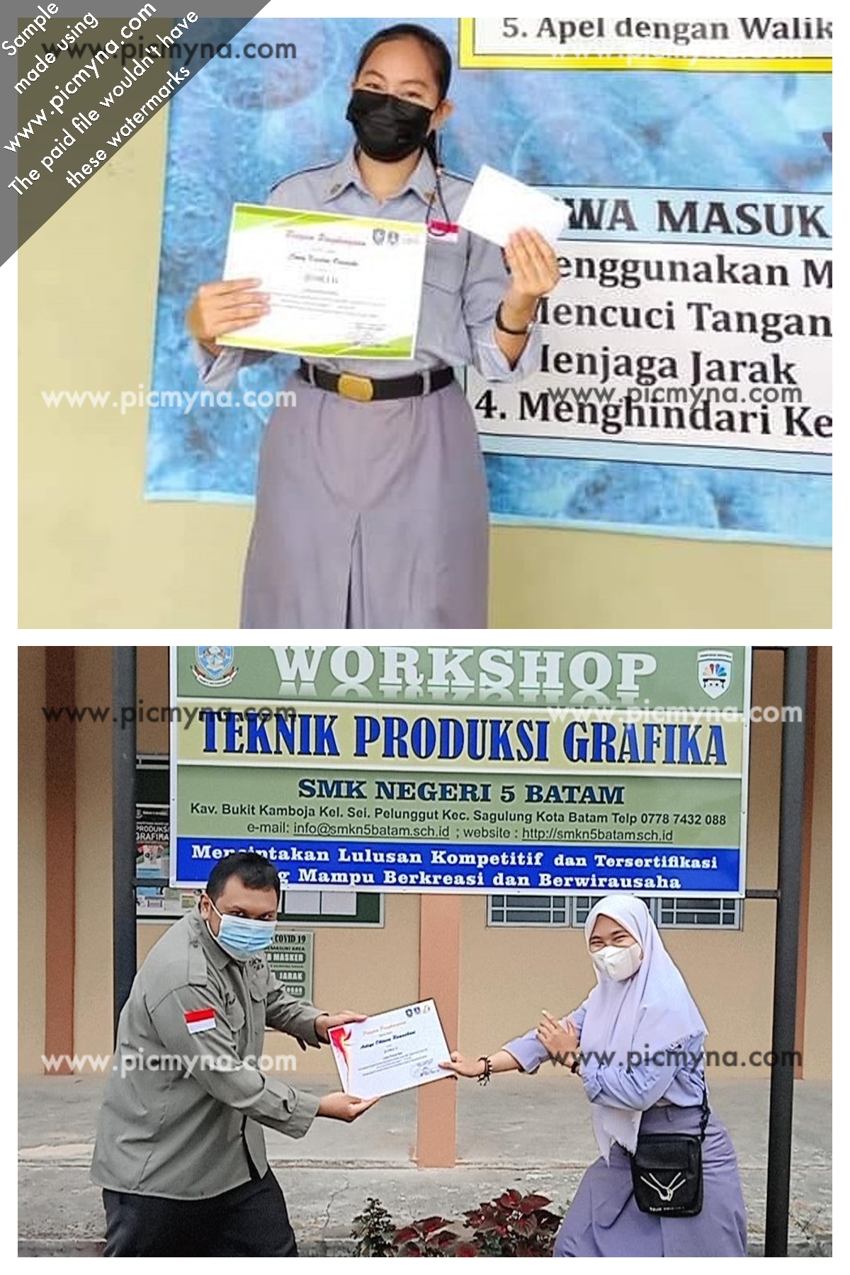 Gambar utama Siswi Jurusan Grafika SMKN 5 Batam Juara dalam KOSN dan FLS2N