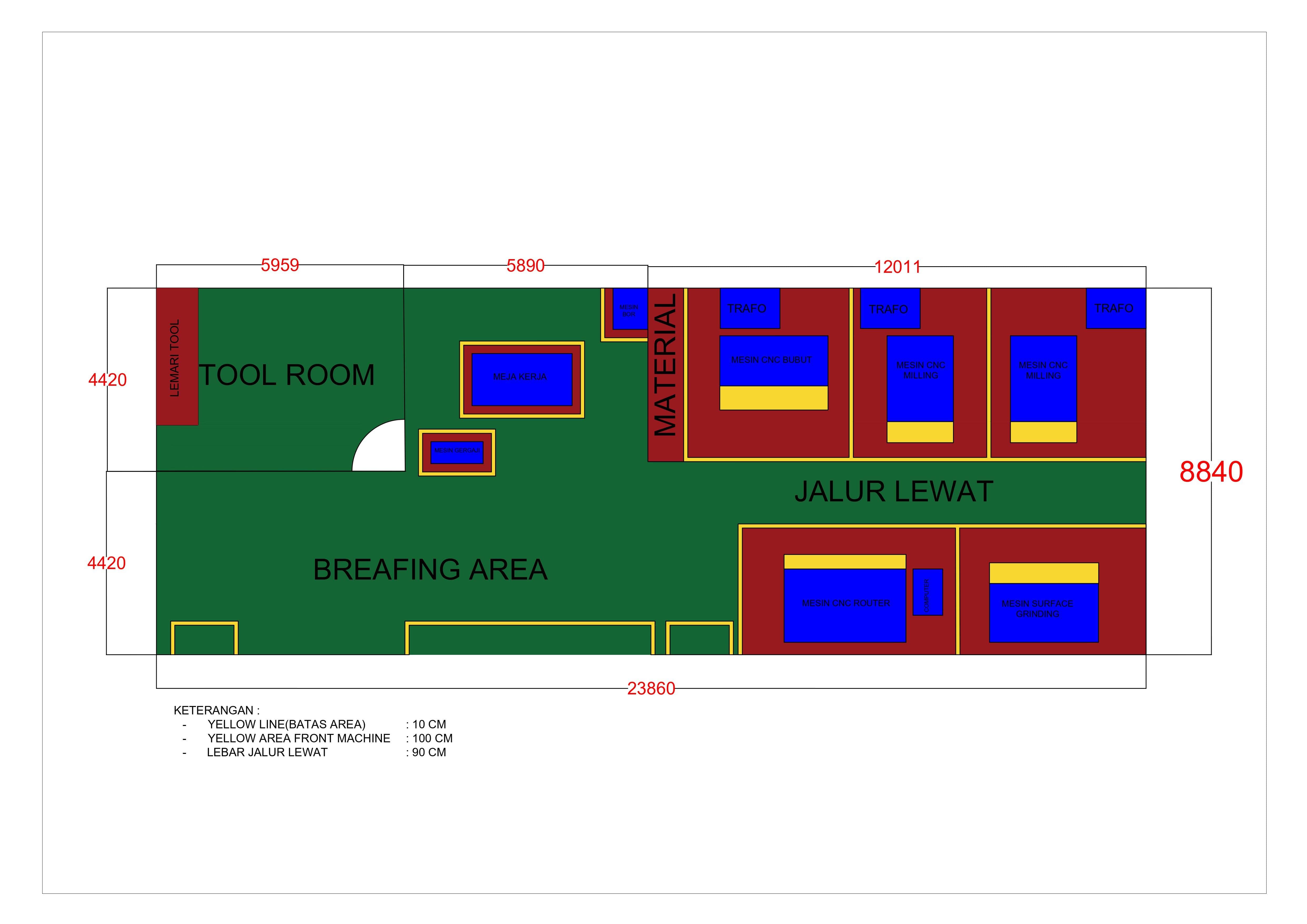 Gambar utama Layout Pengecatan Lantai Workshop TPM
