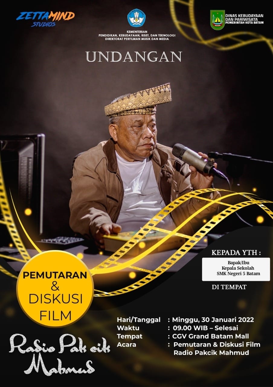 Gambar utama Multimedia SMKN 5 Batam Memenuhi Undangan Pemutaran dan Diskusi Film Radio Pakcik Mahmud